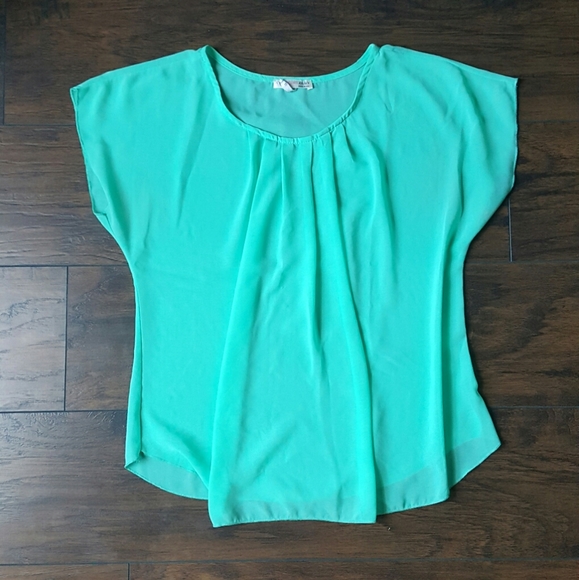 🌿Mint Green Chiffon Top - Picture 2 of 2